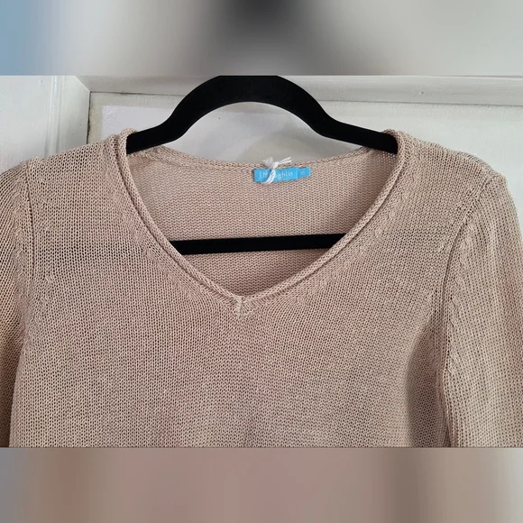 Women's J. McLaughlin Callum Sweater V Neck Havana Knit Yarn, Size XS - Picture 4 of 12